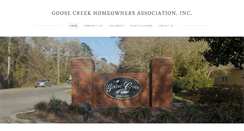 Desktop Screenshot of goosecreekhomeowners.org