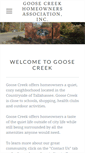 Mobile Screenshot of goosecreekhomeowners.org